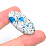 K2 Azurite 2.1x4.1mm Natural Cabochon Fine Loose 53.75Cts. z5s91 valge