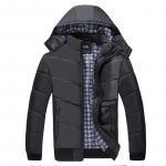 S&uuml;gistalvine meeste puuvillane mantel Paks soe mugav kapuutsiga puuvillane &uuml;likond plusssuuruses sulemantel XXXXL