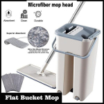 Uus lame pigistatav mopi &auml;mber K&auml;evabalt v&auml;&auml;natav roostevabast terasest mopp ise niiske ja keemiline puhastus mikrofiibrist mopi p&otilde;randapuhastuss&uuml;steem 1 mop and 2 Pads
