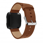 Uus Mood Sobiv Asendus Kellarihm Nahast K&auml;ekella Rihm K&auml;ev&otilde;ru V&ouml;&ouml; Fitbit Versa 2/ Lite Kell K&auml;epael pruun
