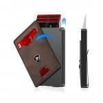 Meeste &uuml;li&otilde;huke rahakott metallist RFID-kaitsega meeste rahakott kaardihoidja