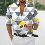 Disainer Kevadsuvi Meeste vabaaja 3D Halloweeni tr&uuml;kkimine Hawaii s&auml;rk pluus pikkade varrukatega s&auml;rgid L