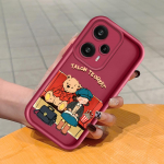 Pehme silikoonist ruudukujulise redeliga printimismustriga telefoni korpus, t&auml;iskaanega kaamera p&otilde;rutuskindel kaitse kummist &uuml;mbris Xiaomi Redmi jaoks Redmi Note 10S pruun