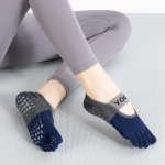 Five Toes Naiste jooga sokid Silikoonist libisemiskindlad sidemed Ballet Pilates Sokid Seljata hingavad puuvillased sisetantsu spordisokid