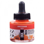 Flacon encre acrylique Acrylic Ink Amsterdam 30ml orange reflex