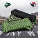 Paracord 550 langevarju k&ouml;is 7 s&uuml;damikuga 31M/100FT telgitrossi matkan&ouml;&ouml;ri jaoks roheline/valge