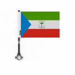 Drapeau &ndash; mitmev&auml;rviline &ndash; Guin&eacute;e ekvatoriaal &ndash; 14 x 21 cm &ndash; 5 t&uuml;kki &ndash; pol&uuml;ester