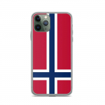 Coque iPhone &ndash; Drapeau Norv&egrave;ge &ndash; iPhone 11 Pro &ndash; Supp &ndash; Plastik l&auml;bipaistev &ndash; Mudel vertikaalne