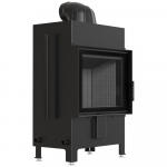Steel fireplace KRATKI LUCY 12 kW &Oslash; 200 black thermotec self closing door