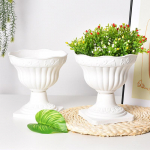 Suur V&auml;litingimustes Istutuspott Rooma Sammas Lillepott Istutuspott R&otilde;du Majapidamine Valge Plastik Veranda Dekor Lillepott