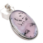 Dendrite Opal Gemstone Handmade 925 Sterling Silver Jewelry Pendant 2.56 t5r73