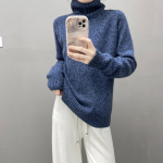 Qinghe 100% puhas ka&scaron;miir naiste kampsun - &Uuml;lipehme luksuslik talvine pullover XL kirss