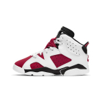 Air Jordan 6 Retro PS Carmine 2021 Laste tossud Valge Must 384666-106 35