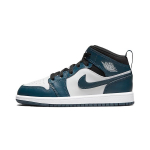 Air Jordan 1 Mid PS Armory Navy Laste tossud Sinine Must Valge 640734-411 35