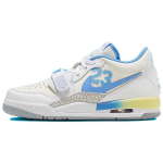 Air Jordan Legacy 312 Low GS 23 - University Blue Laste tossud Valge Sail-Valge Light-Lime-Green FJ7223-141 35.5