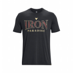 Under Armour Johnson Series Kirjalogo Prinditud Treening T-s&auml;rk Meeste Topid Must 1379837-001 M