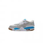 Air Jordan 4 RM GS University Blue Laste tossud Valge Neutraalne Hall FQ7938-104 38.5