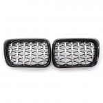 BMW E36 3. seeria 1997-1999 jaoks Auto iluv&otilde;re Teemantstiilis Esiosa neerud ABS Esikatte iluv&otilde;re H&otilde;bedane 51138195152 51138195151 Osad