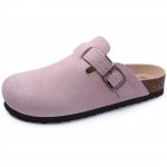 Moodsad Crestar Naiste Suede Klounid Reguleeritava Rihmaga Moodne Korgist Tald Ehtsa Nahast Muulad Uus Mugavus Slip-on Kartulikingad 36