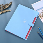 Smiling Candy V&auml;rviline kaust Loominguline mitmekihiline A4 kausta tekst PP t&uuml;kk kott Oreli kott Test pabertekst t&uuml;kk hoiukott taevasinine v&auml;rv