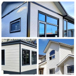 Metallist nikerdustega v&auml;lisseinapaneel: Tulekindel, soojusisolatsiooniga, pol&uuml;uretaanist sisekihiga ja kivivillast s&uuml;damikuga Flat Surface Pattern Series