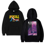 Uus Invincible Superhero Kahepoolne harajuku tr&uuml;kitud Huppar 2025 Mehed naised Multikas koomiksid Pusas Unisex Fliisist pullover M black