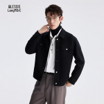 LILANZ Men's Wool Blend Lapel Overcoat XL