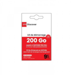 SFR Discover 5G SIM-kaart, Mobiilipakett 200 GB koos piiramatu helistamise ja SMS/MMS-iga