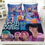 Saja Poisid Meeskond Pinguldav Linalina Deemonik&uuml;tid Prindiga s&uuml;damikuta Pinguldav Linalina Komplekt Mitu Suurust Pehme Voodikate Magamistoa Voodipesu Kaunistus 90x200x30cm-2pcs