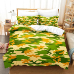 Roosa Sinine Camouflage 3D Prindiga Voodipesukomplekt Moodne Stiil Pehme Tekikoti Komplekt King Queen Twin Suurus S&uuml;nnip&auml;evakingitus Magamistoa Dekooriks EU Single 135x200cm