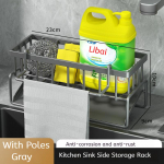 K&ouml;&ouml;gi roostevabast terasest valamu &auml;ravoolurest K&auml;sn S&auml;ilituskraani hoidik Seebi &auml;ravool k&auml;ter&auml;tikuivati ​​riiul Korraldaja K&ouml;&ouml;gitarvikud