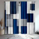 2 tk mitmev&auml;rvilised ruudulise mustriga kardinad, torukinnitusega kardinad erinevates suurustes 30*65, kodu kaunistamine, ruumi kaunistamine 14Wx39L(35x100CM)x2