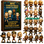 2D Lame Akr&uuml;&uuml;l Ultimate Fighting Champion Advendikalender, koos UFC 24 Legendide ja Meistritega, Kingitused UFC F&auml;nnidele roheline