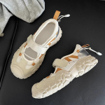 Mood 2024 S&uuml;gis Uued Platvormkingad Paksude Taldadega Ballerina Kingad Naistele Madalad Spordijalan&otilde;ud Sandaalid Trendikad Mary Jane Naiste Kingad Zapatos 36 beež