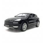 1/32 Porsche Cayenne Turbo Sulamist Auto Diecast Mudel Heli Valgus Miniatuurne Automaailm Dekoratiivsed Trendikad Kaunistused S&otilde;bra Kingituseks must