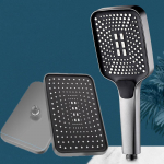 Du&scaron;ikomplekt 12-tollise suure paneeliga vihmadu&scaron;ipea/k&auml;eshoitav du&scaron;ikombinatsioon vannitoa k&auml;eshoitav kolme režiimiga v&otilde;imenduskomplekt