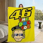 Mootorrattur V-Valentino-ES R-Rossi-ES 46 Tekk Diivanituppa Mikrofiiber Voodipesu Tekk kontor Reisi Kingitus Kodu 30x40in