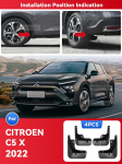 CITROEN C5 X 2022 2023 C5X jaoks Poriklapid Pritsmekaitse Porikaitse Poriklapid Eesmised Tagumised Rattakoopa Kaitsed Stiilne Auto Tarvikud