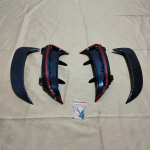 2 tk tagumise kaitseraua spoiler poritiiva canard ribid kaunistused Mercedes Benz A-klassile W177 luukp&auml;ra A180 200 220 A35 A45 AMG 2018-2025