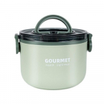 304 roostevabast terasest termiline l&otilde;unakarp, kahekihiline, 1000/1600 ml, isoleeritud, &uuml;mmargune, eemaldatav, tilgakindel