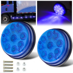 Ygmylandbb LED Veoauto K&uuml;lgm&auml;rgutuled &Otilde;lgtuled Auto Laiustuled 24V 9 9LED sinine