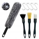 Veljepintsel, 8-osaline komplekt, Autopesupintsel, Autopesukomplekt, Rehvipintsel, Velg