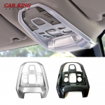 For Peugeot 3008 GT 5008 2017- Accessories Car Front Reading Lampshade Panel Cover Trim ABS Matte/Carbon fibre Car Styling ABS Matte Type 2