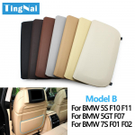 Esiistme seljatoe nahast taskupakk viimistluskate asendus BMW 5 5GT 7 seeria F10 F11 F07 F01 F02 730 735 740 jaoks Model B Sattel Brown