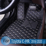 Autop&otilde;randamatid Toyota CHR C-HR 2018 2017 2016 jaoks Autop&otilde;randamatid Vaibad Salongi Auto Dekoratsioon Kaitse front 1pcs black red