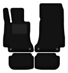 Dywaniki samochodowe welurowe czarne do: Mercedes E A238 cabrio 4matic (2017-2023)
