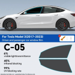 Pre-Cut Car Window Privacy Tint Film for Tesla Model 3   TPU Auto Sticker for Tesla Model 3 highland 2024 With tools