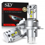 2 tk H4 LED-esitulede pirni Canbus K&otilde;rge ja madal valgusvoog 30000LM Auto Mootorratta tuled CSP Turbo LED-dioodlambid Auto Mootorratta esituli Plug&Play 6000K Valge H4/9003/HB2 Hi/Lo