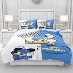 MINISO koomiksi Donald Ducki tekikott, nahas&otilde;bralik ja hingav tekikott, soe laste magamistoa voodipesu 90x200cm