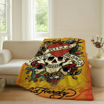 Moodne tr&uuml;kiga E-Ed H-Hardy Tekk Diivani, Kontori, Voodi, Lennuki, Reisi, Magamiseks, Lugemiseks, L&otilde;&otilde;gastumiseks, Telkimiseks Pehme ja Soe 30x40in